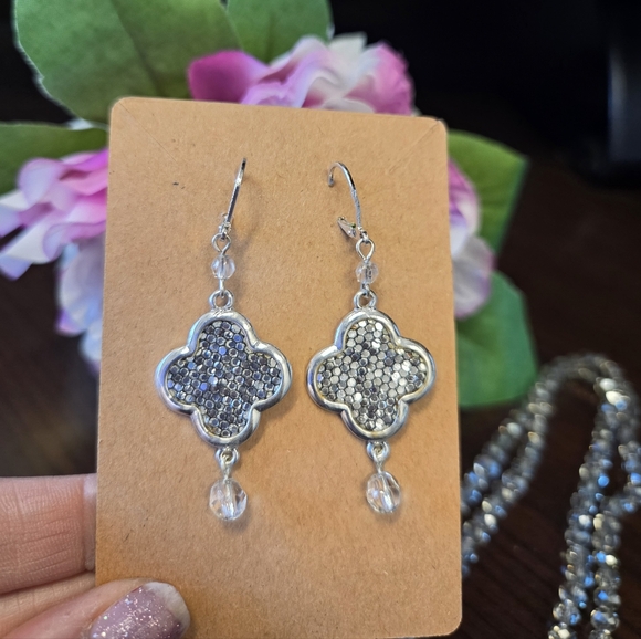 Elegant Silver Jewelry Set - Picture 2 of 7